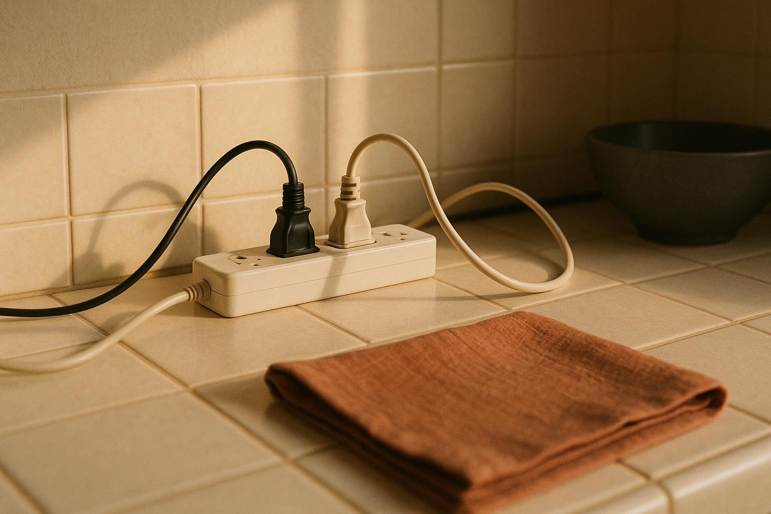 キッチン家電の置き場所とコンセント不足 — 延長コードに頼る前に整理する5つの工夫